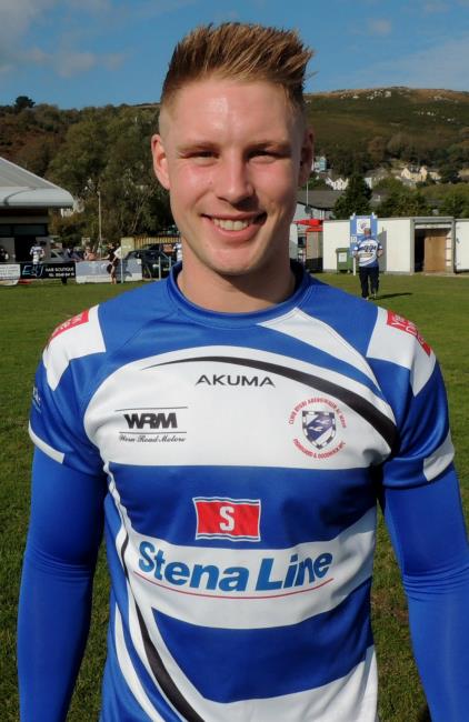 Mike Jenkins - try for Fishguard after 30 seconds!