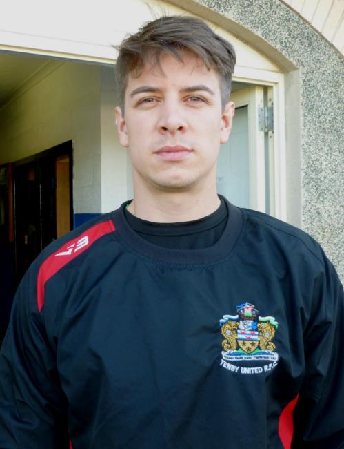 Barry Parsons - try in Tenbys defeat at Llanelli Wanderers