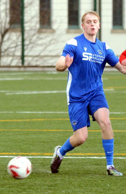 Iwan Howells bagged a brace for Merlins Bridge at Kilgetty