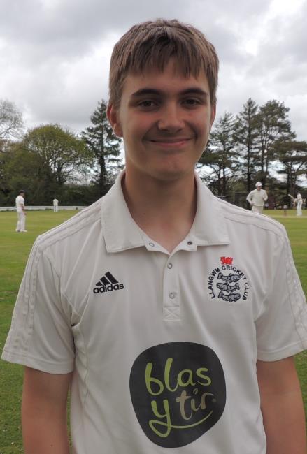 Joe Phillips took two wickets for Llangwm