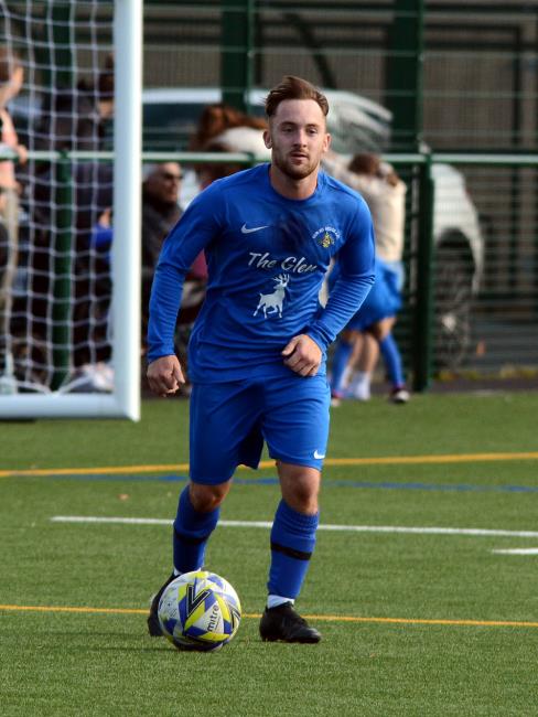 Alfie Stotter - hat-trick for Merlins Bridge