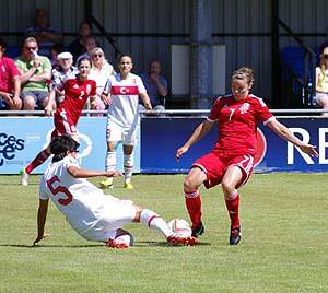 Pictures from Wales versus Turkey Womens international played on the Conygar Bridge Meadow