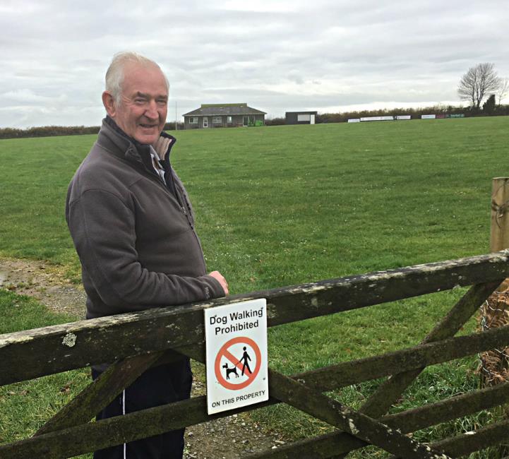 Brian Griffiths at his beloved Oatfield Park