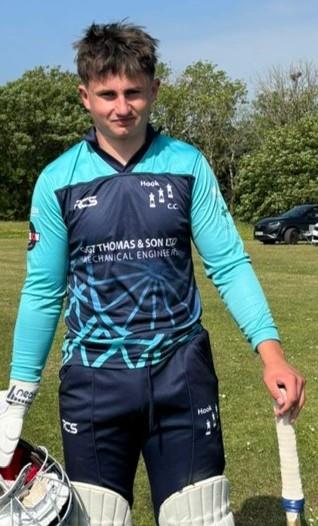  Ifan Williams 73 for Hook - first senior half century