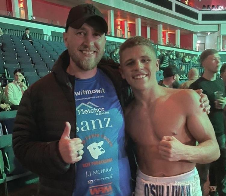 Proud dad Kevin O Sullivan with son Mikey