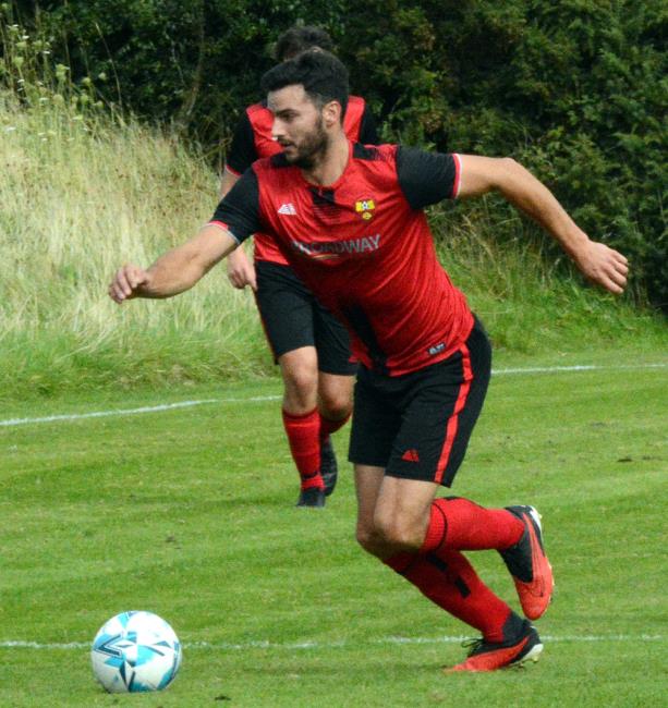 Ben John - the striker scored a hat-trick for Clarbeston Road