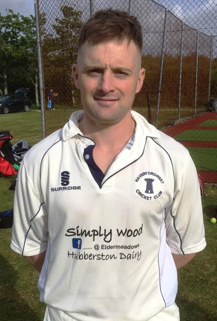 Dai Davies - again led Haverfordwest by example