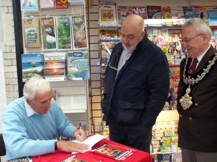 Delme Thomas, Bill Carne and then Haverfordwest mayor Roy Thomas