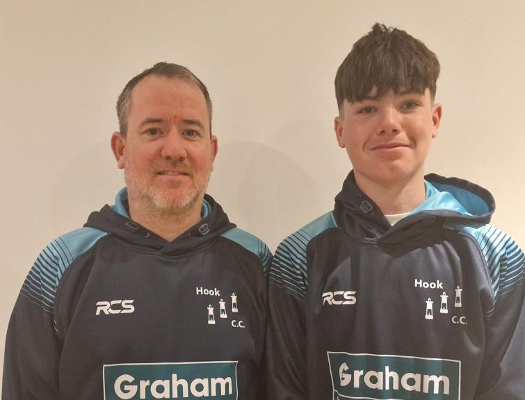 Matthew and Charlie Holder - led Hook to victory with bat and ball