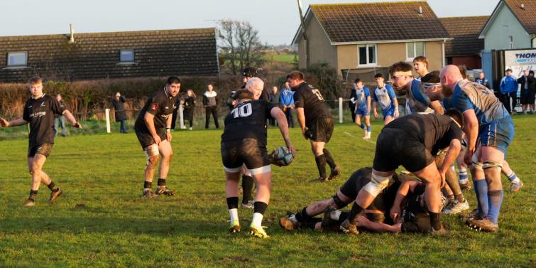 Rio Phillips launches a Neyland attack. Picture William John