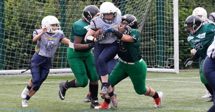 Zoe John  - working hard in defence