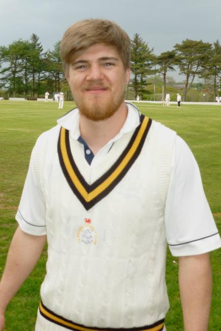 Matthew Kiff - bowled well for Llangwm