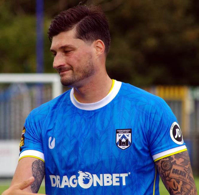 Ben Ahmun - scored from the spot but picked up a second yellow card offence and was sent off