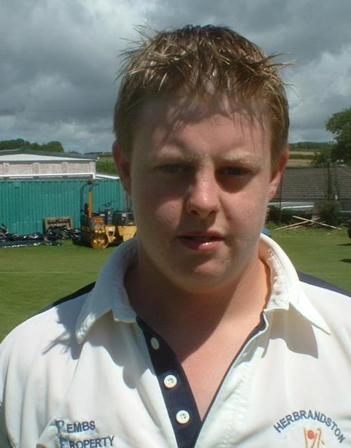 Dean John - starred with bat and ball for Herbrandston