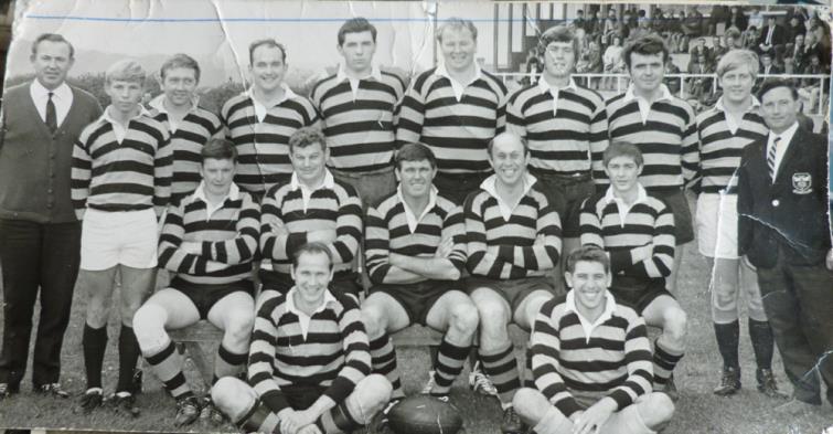 John Brock in Llangwm team