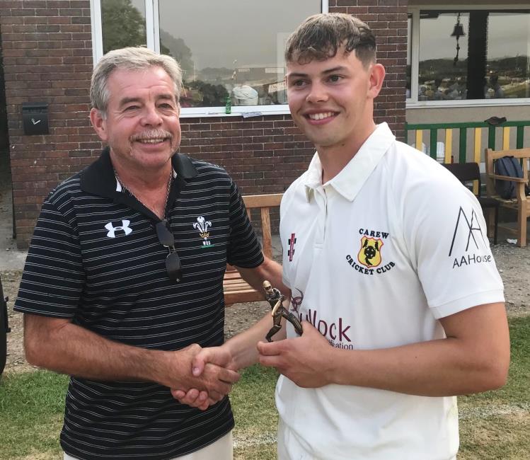 Kevin Jenkins and man of the match, Morgan Grieve