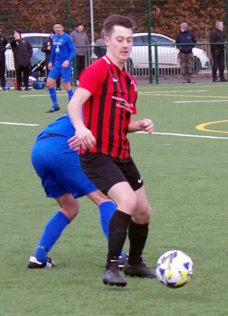 Rhys Jones - bagged a hat-trick for Goodwick United