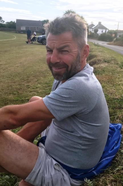 Robbie Thomas, for once watching cricket