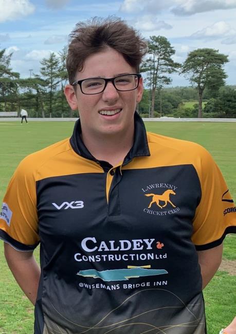 Oscar Lewis - runs and wickets for Lawrenny in a low scoring game
