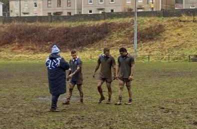 Getting used to muddy Welsh conditions