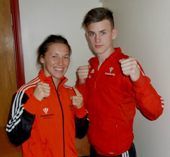 Two of his many successes - Charlene Jones and Micky McDonagh