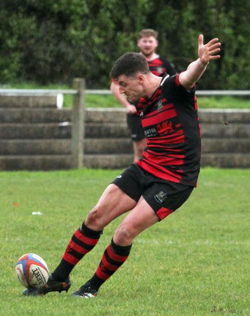 Lloyd Thomas - landed fourteen conversions for Tenby United at Penclawdd