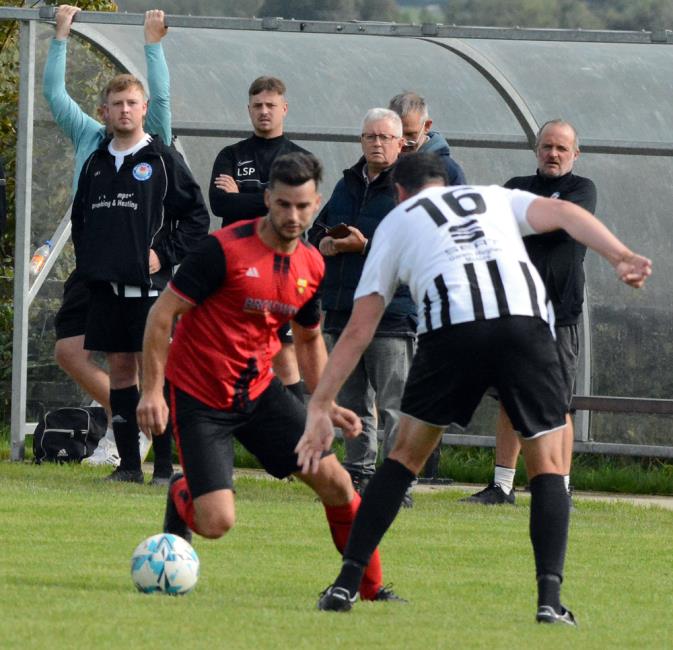 Ben John scored twice for Clarby at Carew