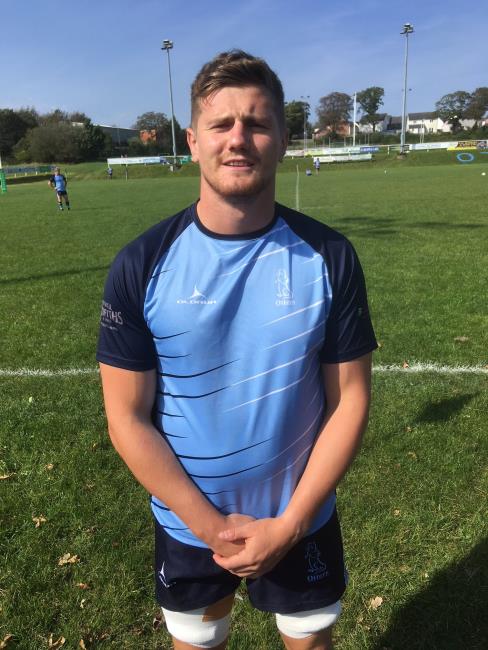 Tom Powell - a try for The Otters flanker