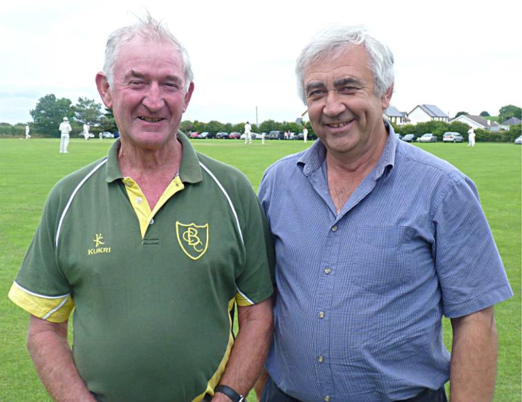 Brian as adjudicator with Graham Morris at the DR Morris Cup Final