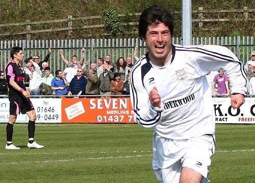  Jonah delighted after scoring the winning goal against Merlins Bridge