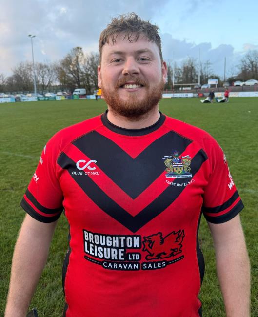  Jack Brown - man of the match for his Tenby debut as a hooker