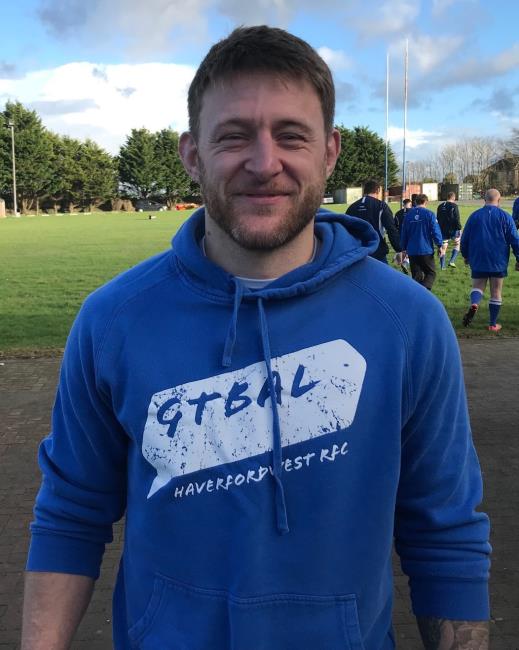Matty Phillips - try for Haverfordwest Matty Phillips - try for Haverfordwest