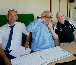 Neyland celebrate Duggie Morris hat-trick