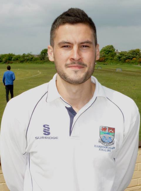 Scott Newton - four wickets for Whitland, including a hat-trick
