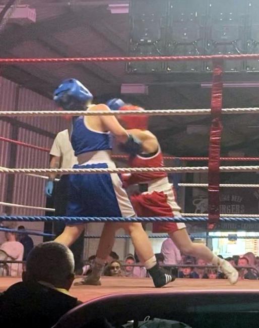 Ffion in action in the ring
