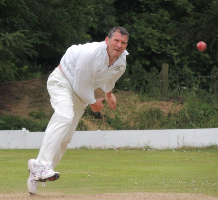 Wayne Howells bowls well for Whitland