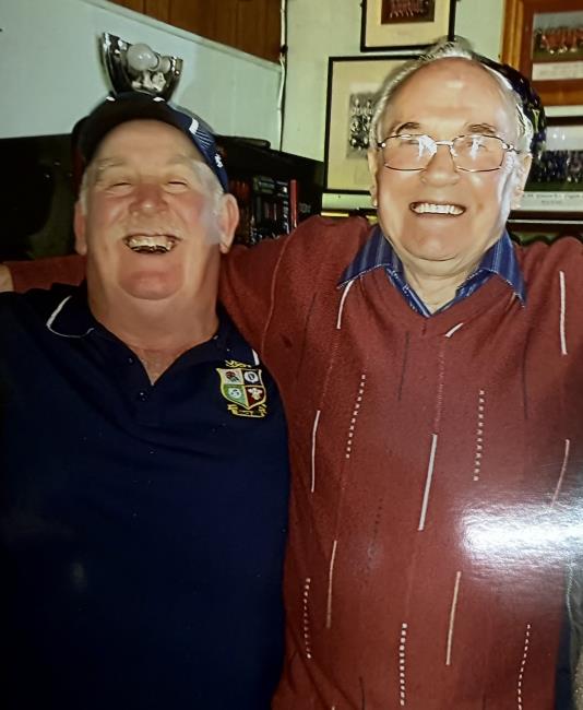 Graham and another old sporting friend in WMB Griffiths