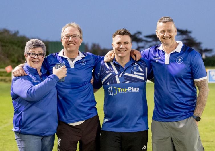 Haverfordwest coaches celebrate