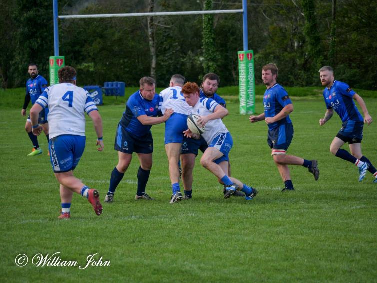 Ioan Hawkridge-Jones makes a break for The Blues (William John)