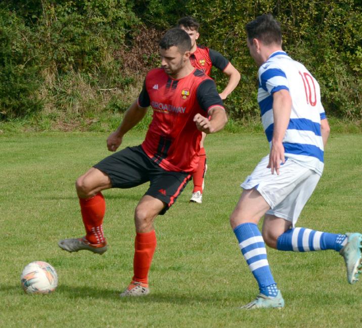 Ben John scored for Clarbeston Road at Carew