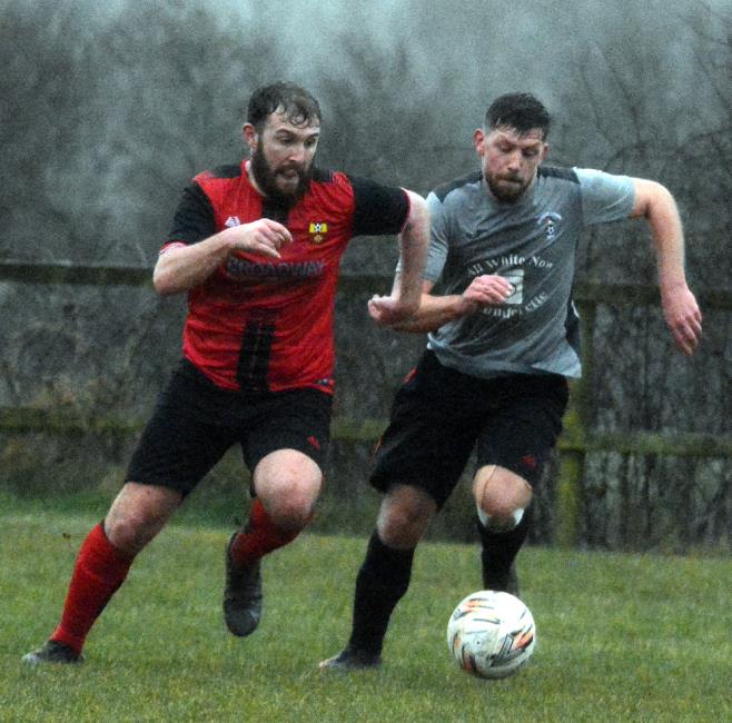 Laurie Haworth - goes on the attack for Clarbeston Road