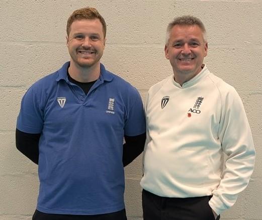 Umpires - Will Ridge and Neill Crawshaw