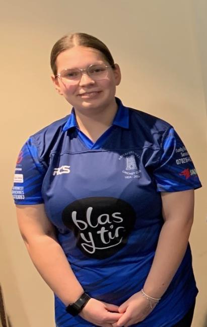 Kayleigh Vaughan - batted well for Haverfordwest
