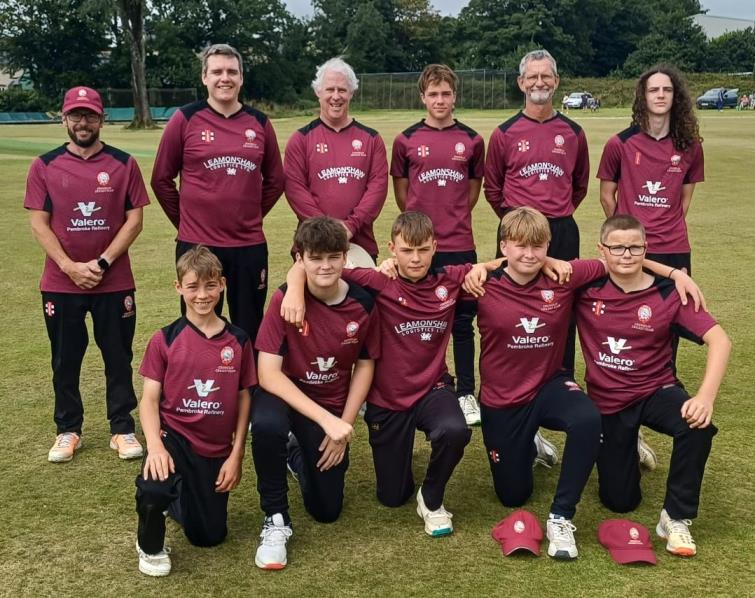 Losing semi-finalists  Cresselly (surely the youngest-ever team in the competition)