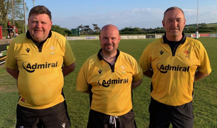 Paddy Byrne, Paul Watts and Matthew Johns