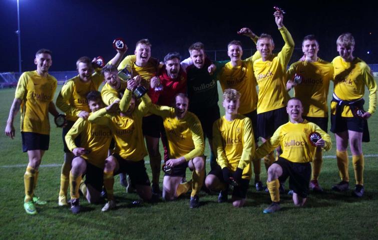 Carew 3rds celebrate winning the cup