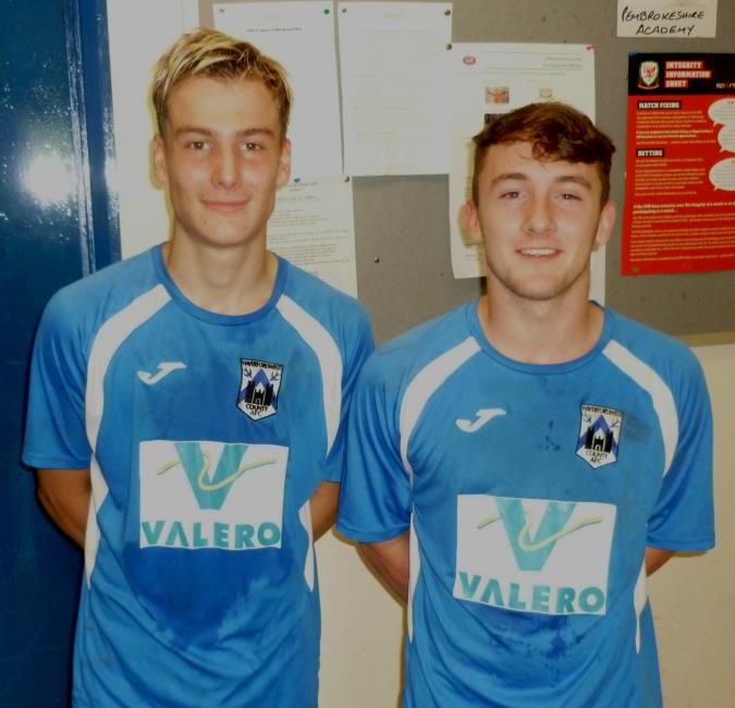 Hat-trick heroes Charlie Davies and Alfie Stottor