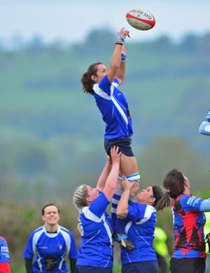 Clodagh takes lineout ball