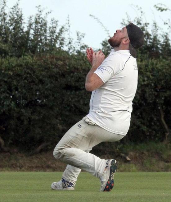 Adam James takes a superb catch