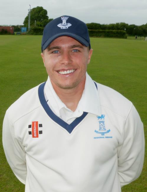 Ashley Sutton donning his County Cap